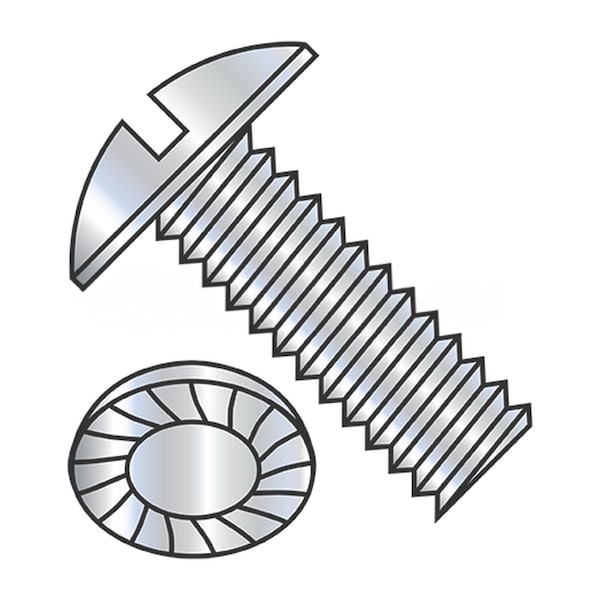 Usa Industrials 1/4"-20 x 1 in Slotted Truss Machine Screw, Zinc Plated Steel BULK-SCRW-7997 - main